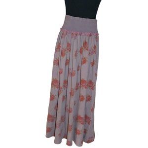 Free People Rosebud Maxi Skirt size Medium NWOT